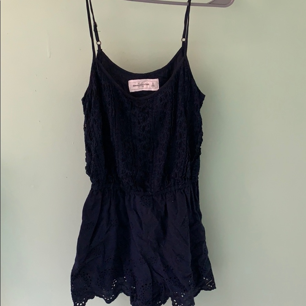 Cute crochet detail romper